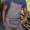 Smart Apron Bib Apron 7 Pockets with Zippers Adjustable Quick-Release Waistband 60 Inches Long, 16 Reinforced Stress Points for Crafters, Teachers, Artists, Scrap Bookers, Sewing, Concessions